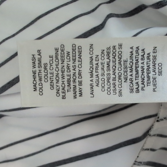 Chicos Stripe sleeveless Peplum top - Picture 8 of 9